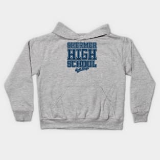 Shermer High School: 1 Color Version Kids Hoodie